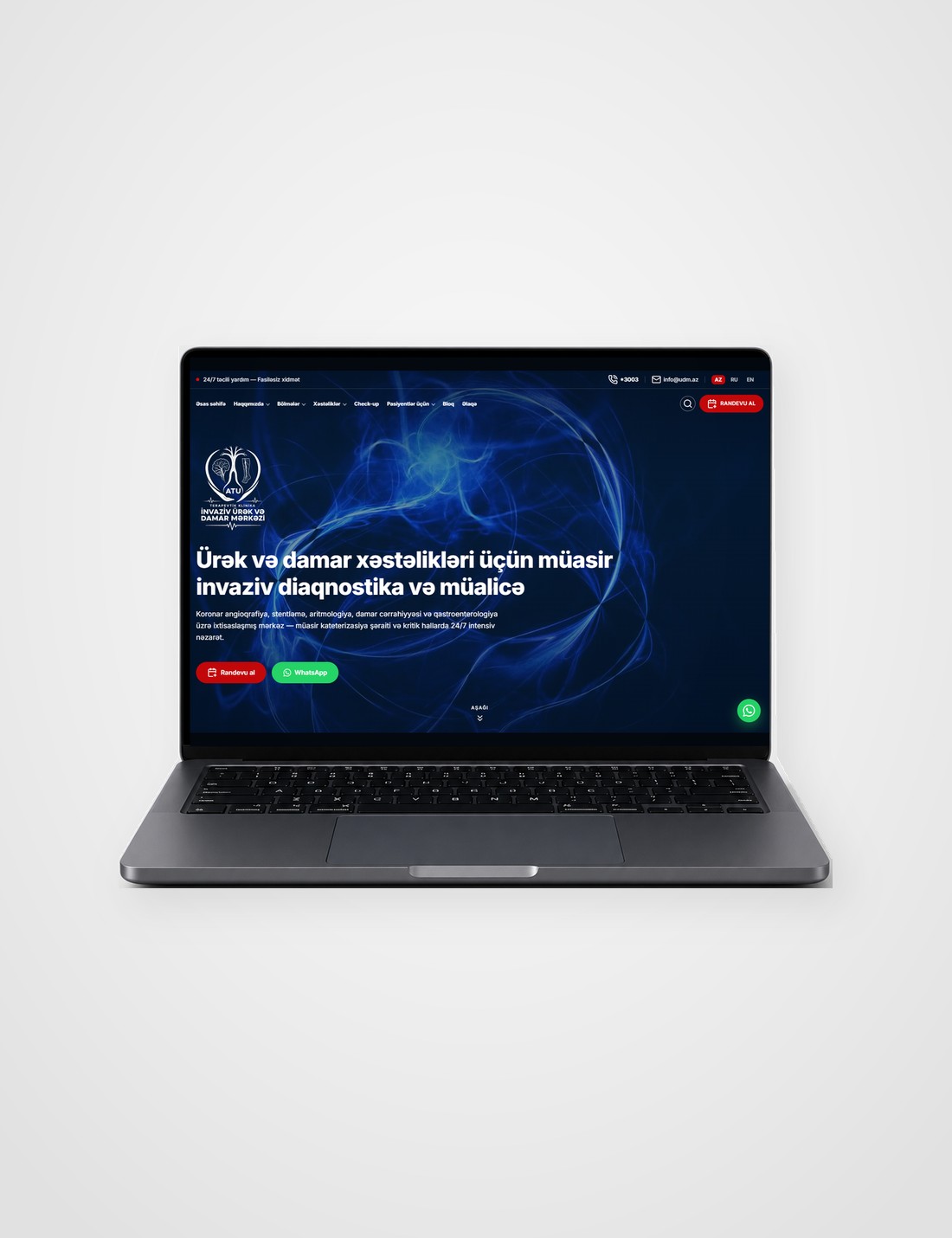 UDM — girişimsel kalp ve damar merkezi için web sitesi