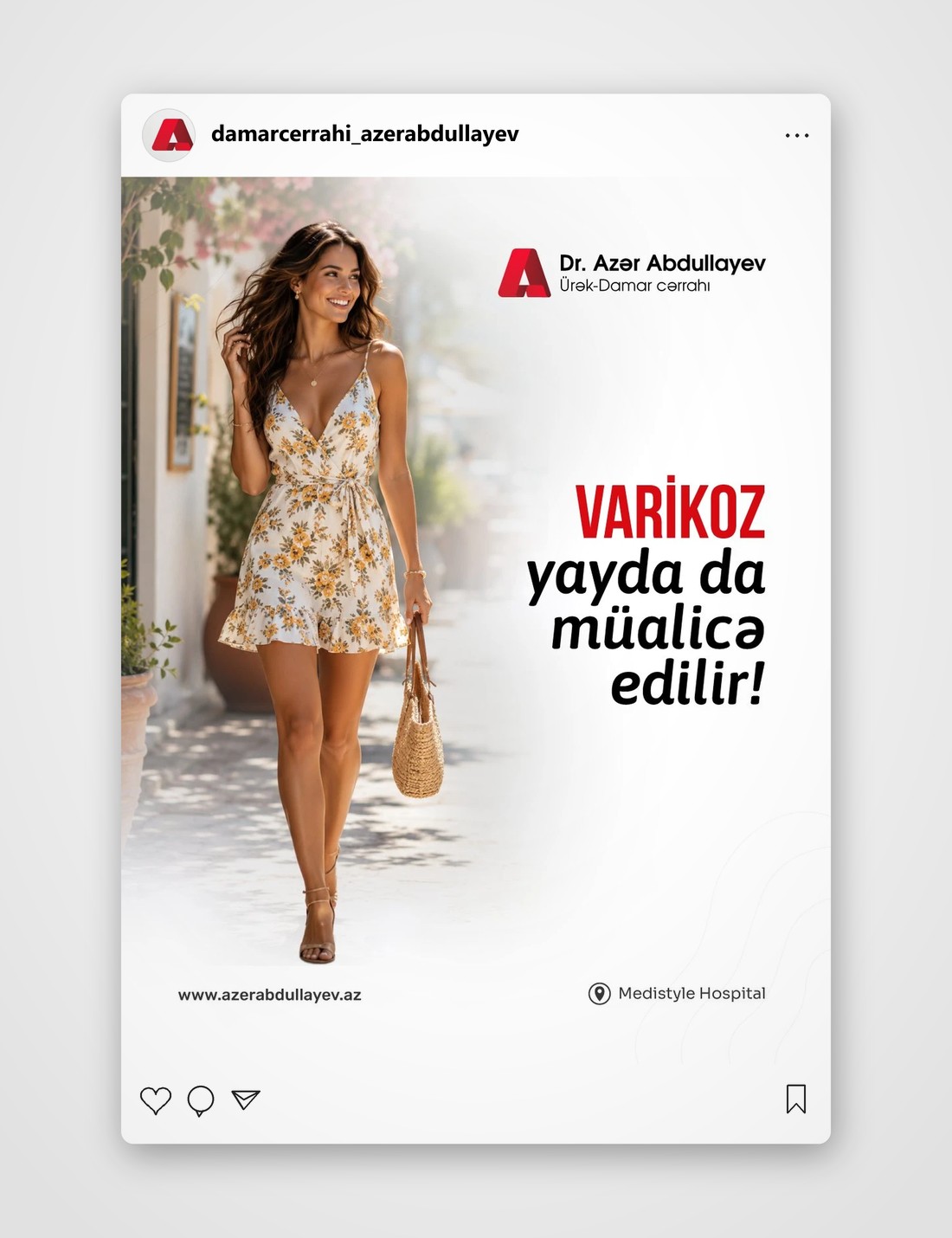 Dr. Azər Abdullayev için sosyal medya tasarımı